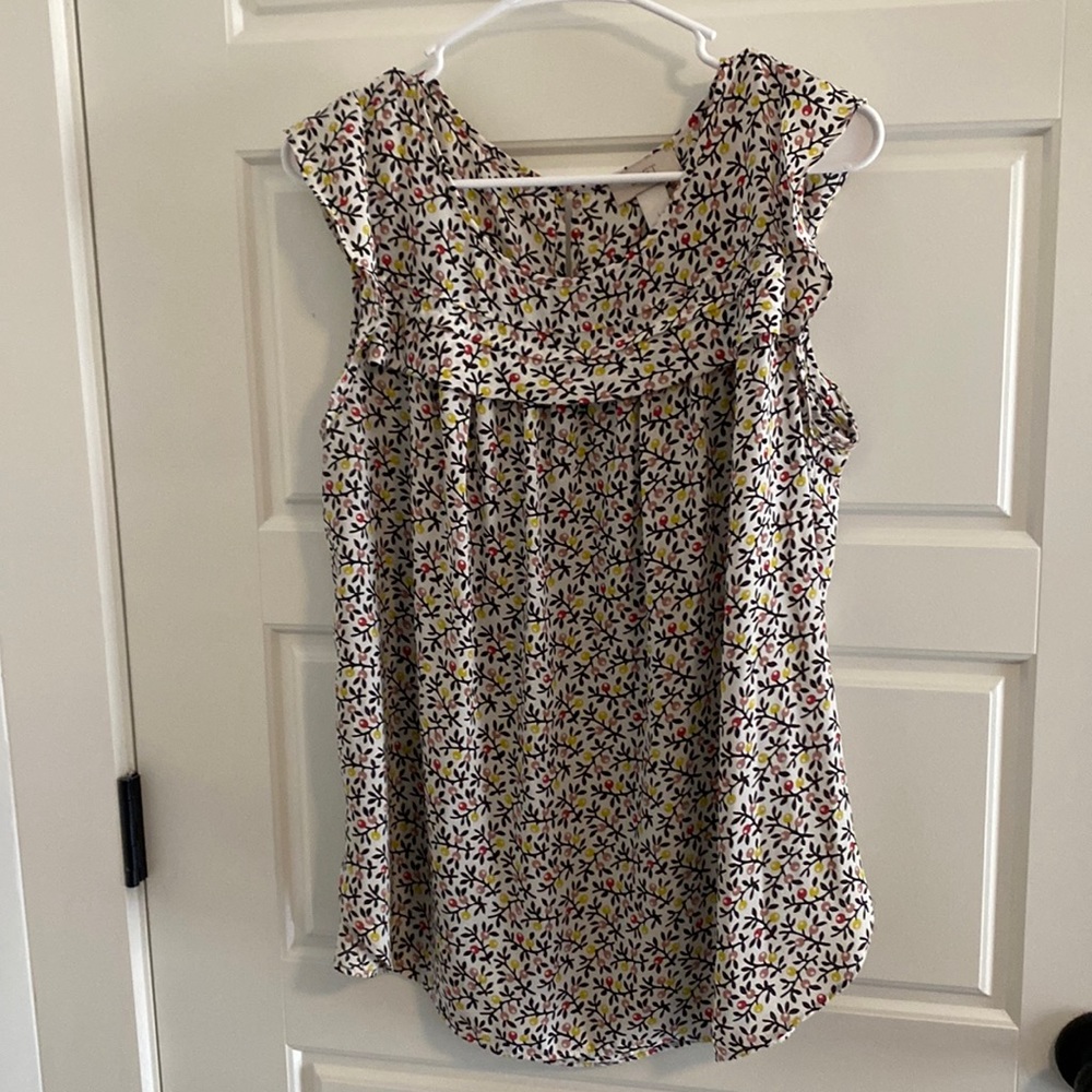 Loft Outlet Sleeveless Blouse Size L